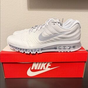 Nike Air Max 2017 in Pure Platinum, Wolf Grey and White